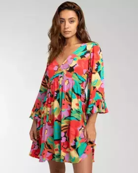 Платье Babydoll Billabong "After Time", цвет Multi