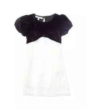 Платье Badgley Mischka из эластичного бархата с завышенной талией, черный