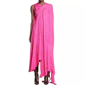Платье Balenciaga Asymmetric, розовый