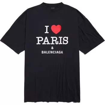 Платье Balenciaga с короткими рукавами, черный