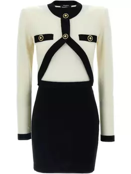 Платье Balmain Filo Leone Catena, черный