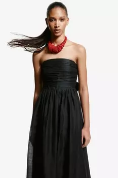 Платье-Бандо ramie H&M, черный