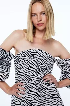 Платье-Бандо stevie с зеброй Ghospell, черный