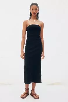 Платье-Бандо в рубчик H&M, черный