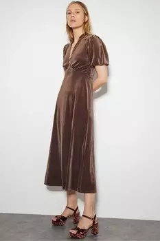 Платье бантик Вероник Monsoon, коричневый