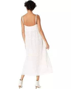 Платье Bardot Broderie Flow Dress, слоновая кость