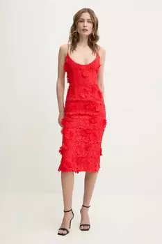 Платье Bardot, красный