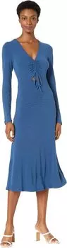 Платье Bardot Ruched Jersey Dress, цвет Blue Bird
