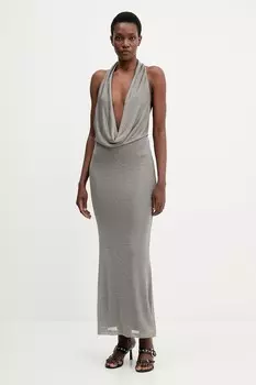 Платье Bardot, серебряный