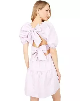 Платье Bardot Tiered Mini Dress, цвет Lilac