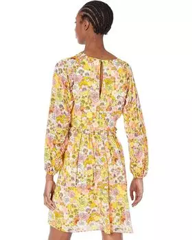 Платье BCBGeneration Ruffle Trim Mini GV01D06, цвет Pink Floral