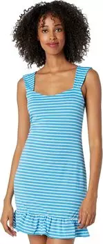Платье BCBGeneration Striped Knit Cap Sleeve Dress GTX1P51, цвет Azure