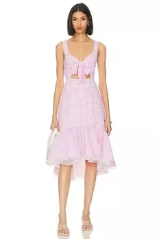 Платье BCBGeneration Tie Front, цвет Phalaenopsis Lavender Combo