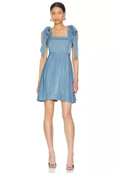 Платье BCBGeneration Tie Strap Skater, цвет Classic Blue