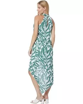 Платье BCBGMAXAZRIA Long Halter Maxi Dress, цвет Ivy