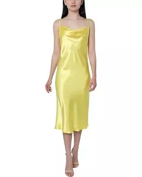 Платье Bebe Satin Slip, желтый