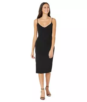 Платье Bebe, Scuba Crepe Tie Back Midi Dress