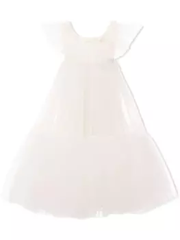 Платье Beck из тюля с оборками Tulleen, белый