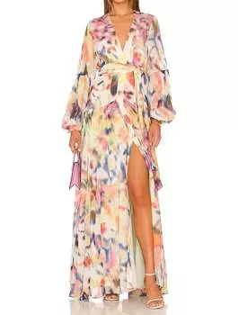 Платье Becker Fluid Printed Crepe в переливающемся цвете ALEXIS, цвет iridescent