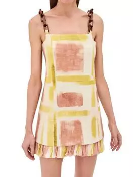 Платье Beleza в желтом цвете Brush Stroke ALEXIS