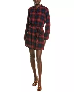 Платье Bella Dahl с полурасклешенной планкой, цвет multi