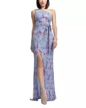 Платье Bella с одним плечом Dress the Population, синий