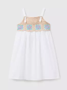 Платье Benetton, белый