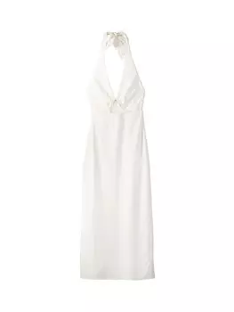 Платье Bershka, белый