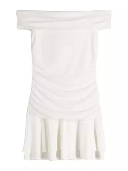 Платье Bershka, белый