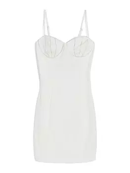 Платье Bershka, белый