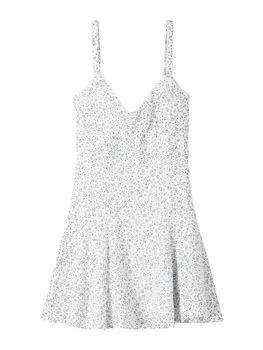 Платье Bershka, белый