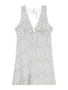 Платье Bershka, белый