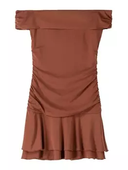 Платье Bershka, цвет Auburn