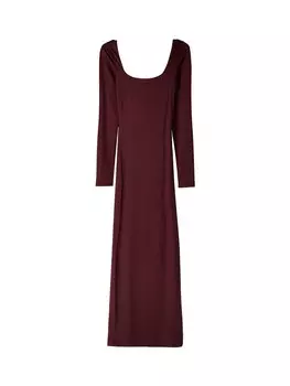 Платье Bershka, цвет Berry