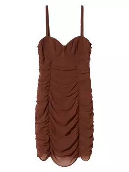 Платье Bershka, цвет Chocolate