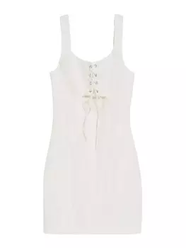 Платье Bershka, кремовый