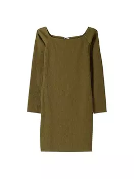 Платье Bershka, оливковый