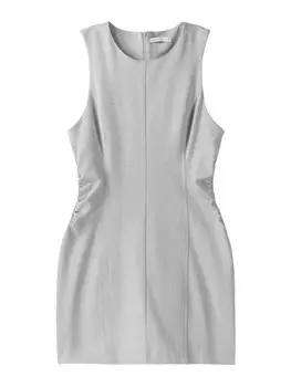 Платье Bershka, пятнистый серый