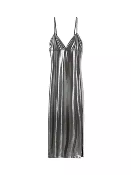 Платье Bershka, серебро