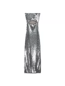Платье Bershka, серебряный