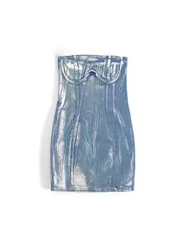 Платье Bershka, синий