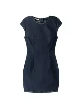 Платье Bershka, темно-синий