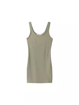 Платье Bershka, зеленый