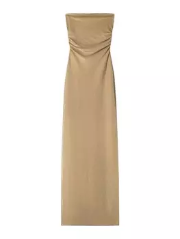 Платье Bershka, золотой