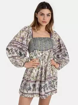 Платье бесконечного дня Free People, бежевый