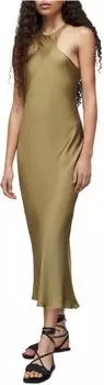 Платье Бетина AllSaints, цвет Pale Olive Green