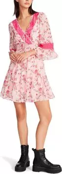 Платье Betsey Johnson Bush Gardens Printed Georgette Dress, цвет Almond Blossom
