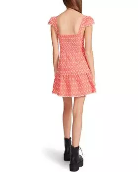 Платье Betsey Johnson Two-Tone Ditsy Cotton Eyelet Bustier Mini Dress, цвет Duberry