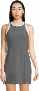 Платье Beyond Yoga Spacedye Outlines Dress, цвет True Gray Heather/Cloud White