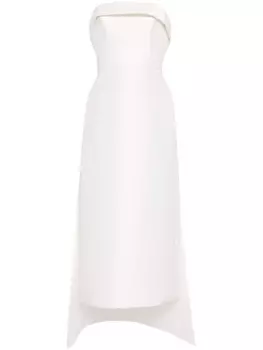 Платье без бретелей Amsale, белый